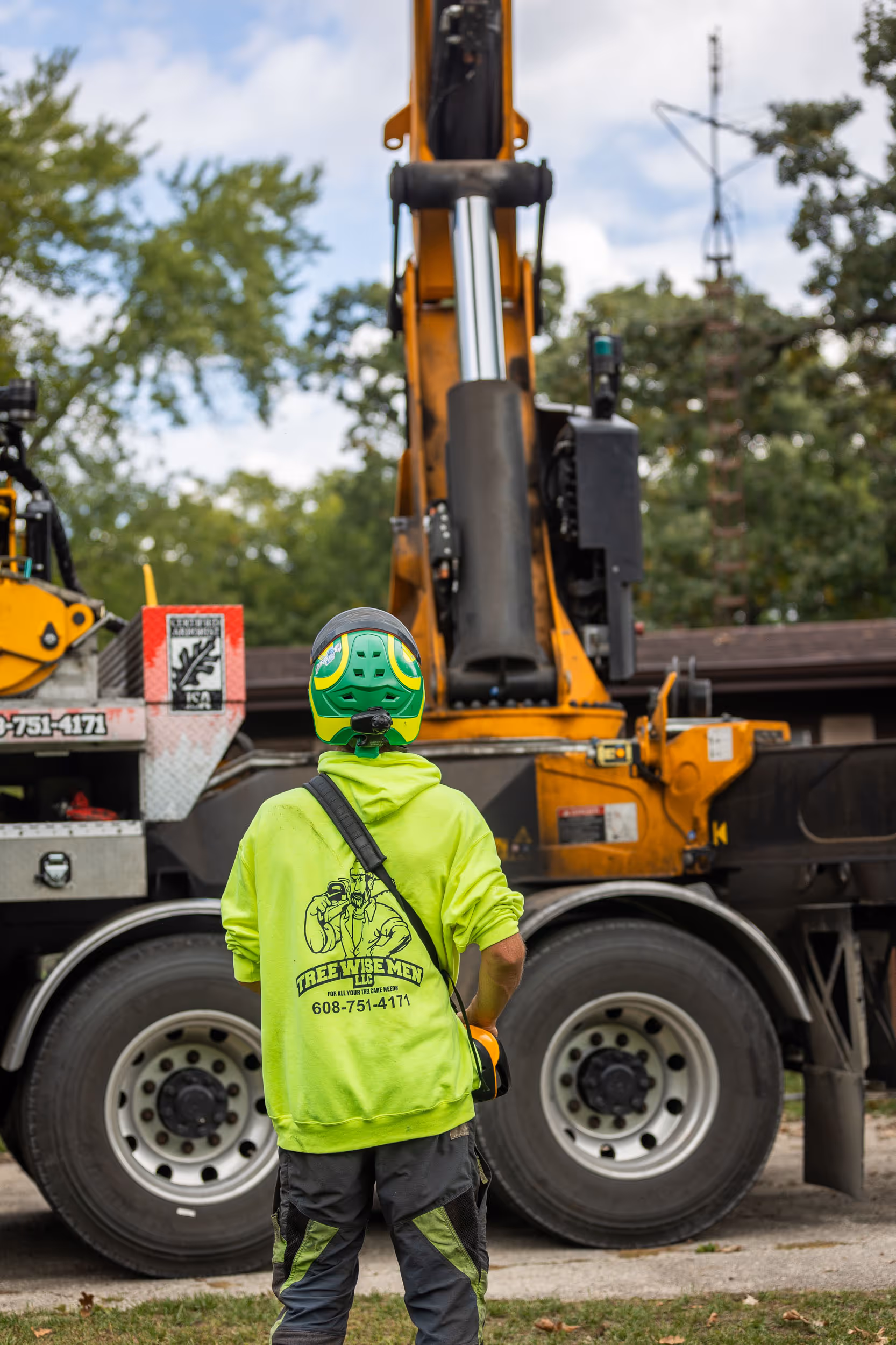 Tree Wise Men crew at work in Southern Wisconsin